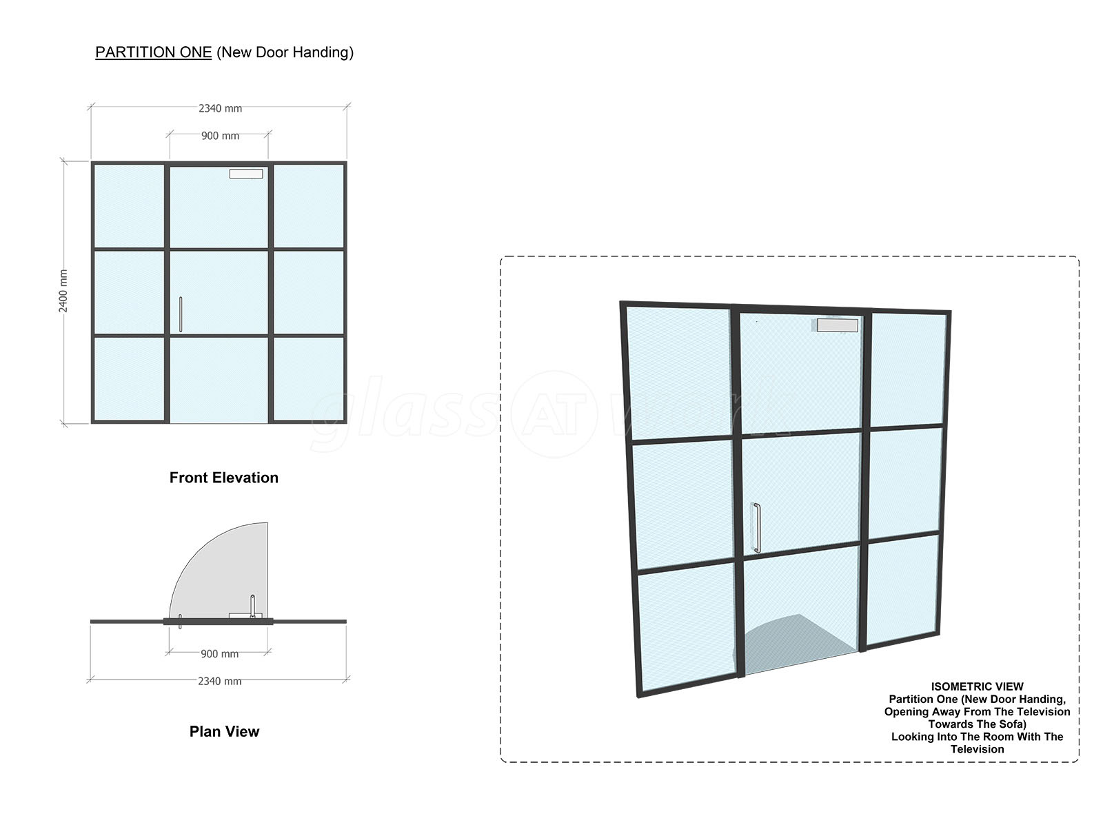 Glass Partitions at Domestic Project (Solihull, West Midlands ...