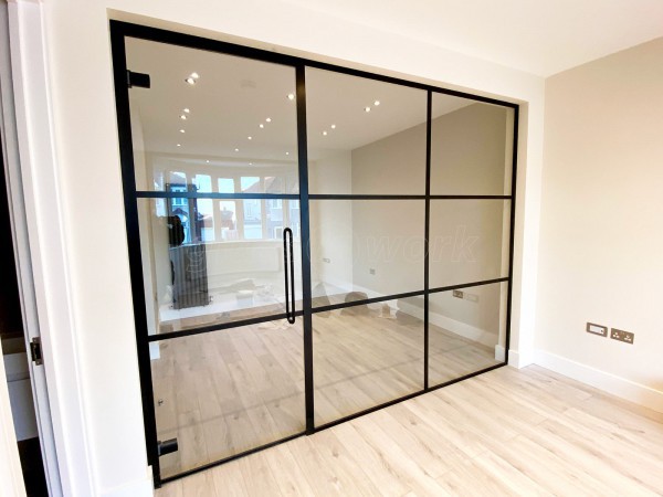 Glass Partitions at By Developments (Neasden, London): Industrial-Look ...